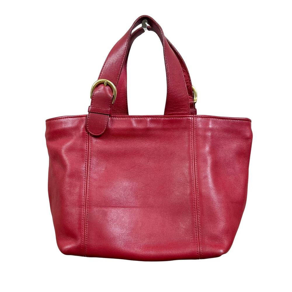Coach | Vintage Waverly Red Leather Small Designer 4133 Handbag Tote Purse